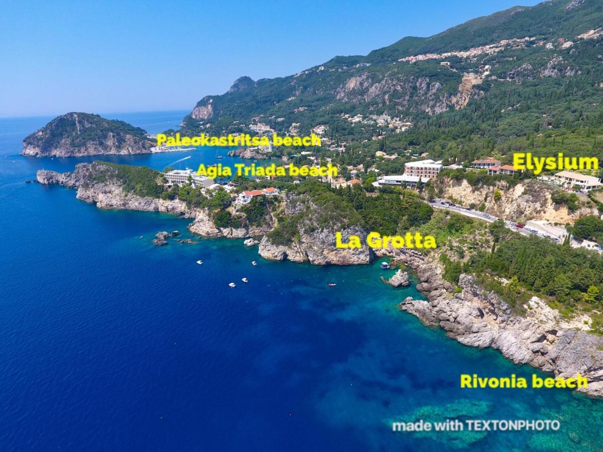 Elysium Apartments Corfu 帕莱欧卡斯提撒 外观 照片